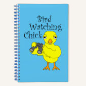 バードウオッチングシック文字 ノートブック (正面)
