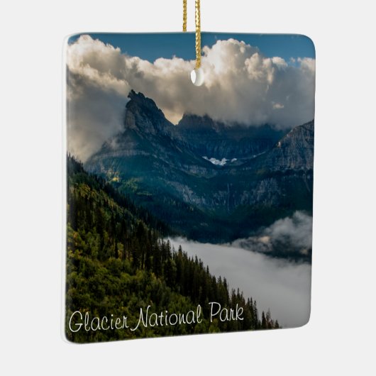 バードウーマン滝グレイシャーナショナルパーク セラミックオーナメント (右)