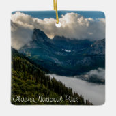 バードウーマン滝グレイシャーナショナルパーク セラミックオーナメント (正面)