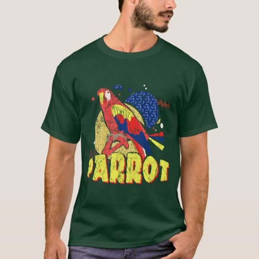 バードオウムの少年 Tシャツ (正面)