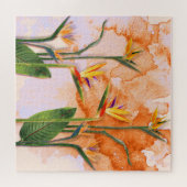 バードオブパラダイスイン開花 ジグソーパズル (横)