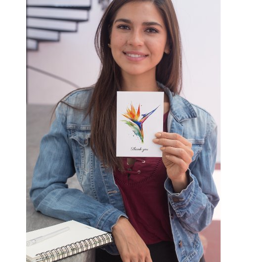 バードオブパラダイスウォーター色カスタム、 ポストカード