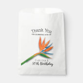 バードオブパラダイスウォーター色フローラ フェイバーバッグ (正面)