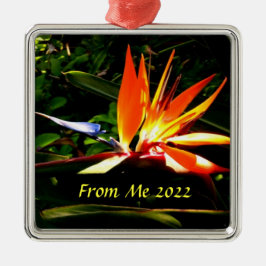 バードオブパラダイスクリスマスホリデイオーナメント メタルオーナメント
