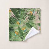 バードオブパラダイスジャングル葉ズドリーム2 バスタオルセット (ウォッシュタオル)