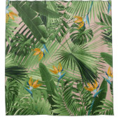 バードオブパラダイスジャングル離れの夢#2 シャワーカーテン (正面)