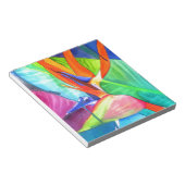 バードオブパラダイスストレリツィア花の熱帯芸術 ノートパッド (アングル)