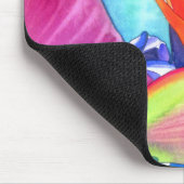 バードオブパラダイスストレリツィア花の熱帯芸術 マウスパッド (コーナー)