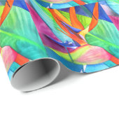 バードオブパラダイスストレリツィア花の熱帯芸術 ラッピングペーパー (ロールコーナー)