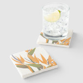 バードオブパラダイスストーンコースター ストーンコースター (横)