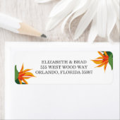 バードオブパラダイストロピカルビーチ結婚式 ラベル (インサイチュ)