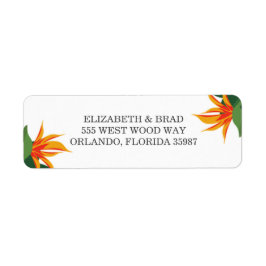 バードオブパラダイストロピカルビーチ結婚式 ラベル