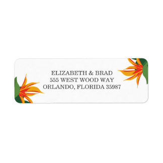 バードオブパラダイストロピカルビーチ結婚式 ラベル