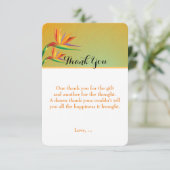 バードオブパラダイストロピカルフローラサンキューカード サンキューカード (スタンド正面)