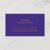 バードオブパラダイストロピカルフローラ名刺 名刺 (裏面)