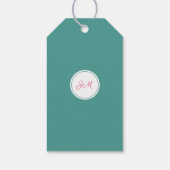 バードオブパラダイストロピカル結婚式の引き出物ラベル ギフトタグ (裏面)