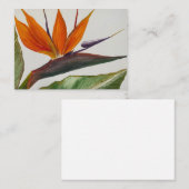 バードオブパラダイスノテカード ノートカード (正面/裏面)