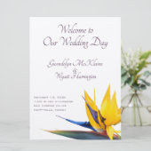 バードオブパラダイスフラット結婚式 プログラムテンプレート プログラム (スタンド正面)