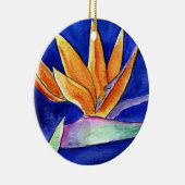 バードオブパラダイスフラワーアートワークオーナメントペンダント セラミックオーナメント (右)