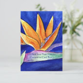 バードオブパラダイスフラワーアート招待状カード 招待状 (スタンド正面)