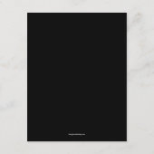 バードオブパラダイスフローラウェディングレセプションプレート サンキューカード (裏面)