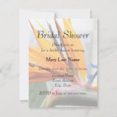 バードオブパラダイスフローラブライダルシャワー 招待状 (正面)