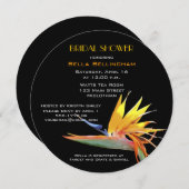 バードオブパラダイスブライダルシャワー招待 招待状 (正面/裏面)