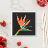 バードオブパラダイスブラック スタンダードカクテルナプキン (インサイチュ)