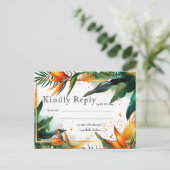 バードオブパラダイスブリスRSVP インビテーションポストカード (スタンド正面)