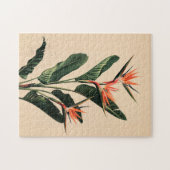 バードオブパラダイスボタニカルアート ジグソーパズル (横)
