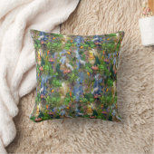 バードオブパラダイスリピートプリント装飾用クッション クッション (ブランケット)