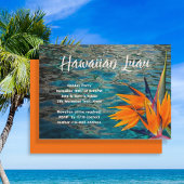 バードオブパラダイスルアウ（ハワイ式宴会）パーティの招待状 招待状