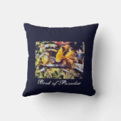 バードオブパラダイスレトロフローラハワイアン花 クッション (裏面)