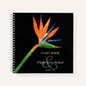 バードオブパラダイス結婚のゲストブック ノートブック (正面)