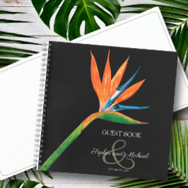 バードオブパラダイス結婚のゲストブック ノートブック