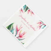 バードオブパラダイス結婚トロピカルナプキン (コーナー)