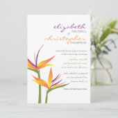 バードオブパラダイス結婚式招待状 招待状 (スタンド正面)