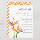 バードオブパラダイス結婚式招待状 招待状 (正面/裏面)