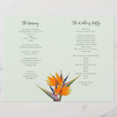 バードオブパラダイス結婚式 プログラムテンプレート (裏面)