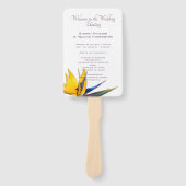 バードオブパラダイス結婚式 プログラムファン ハンドファン (正面)