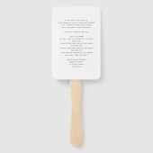 バードオブパラダイス結婚式 プログラムファン ハンドファン (裏面)