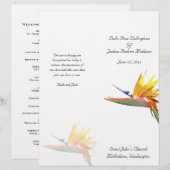 バードオブパラダイス結婚式 プログラム (正面/裏面)