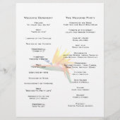 バードオブパラダイス結婚式 プログラム (裏面)