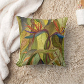 バードオブパラダイス装飾用クッション クッション (ブランケット)
