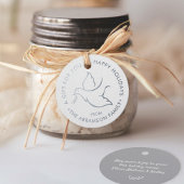 バードオブピースミニマモダンリストドーブホワイトホリデー フェイバータグ