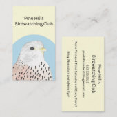 バードオブプレイケストレル野鳥観察バードウォッチングクラブ 名刺 (正面/裏面)