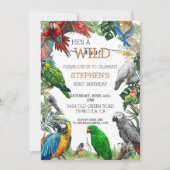 バードオロットワイルドワン誕生日コカトゥーマカオ 招待状 (正面)