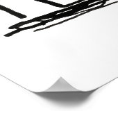 バードオンアブランチスケッチバイレオジェステル ポスター (角)