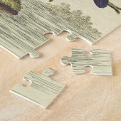 バードオンアブランチ、ヴィンテージルックジグソーパズル ジグソーパズル (側面)