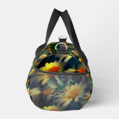 バードオンイエローデイジーファンタジーアートパーソナライズされた ダッフルバッグ (右)